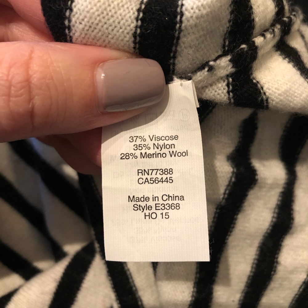 J. Crew Factory Striped Jewel Sweater - Picture 6 of 6